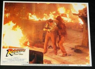 Raiders Of The Lost Ark Orig 1981 First Release Lobby Card 6 Look Exc Cond.