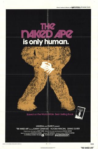 The Naked Ape 1973 27x41 Orig Movie Poster Fff - 45055 Fine,  Very Good