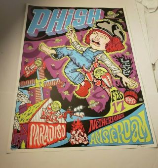 Phish Poster 1997 Concert Amsterdam House & Ink Numbered