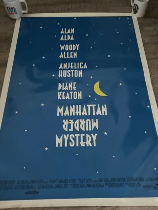 Manhattan Murder Mystery 1993 Woody Allen Diane Keaton Huston Alda Video Poster