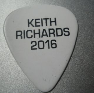 Official Keith Richards Rolling Stones Desert 2016 Tour Guitar Pick