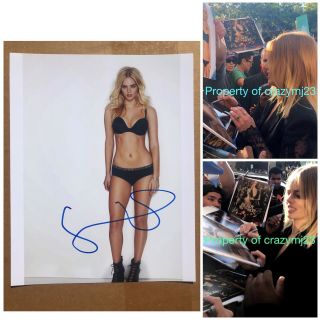 Samara Weaving Signed 8x10 Sexy Bra Ready Or Not Smilf Autograph Photo Proof