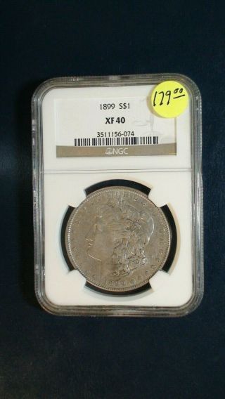 1899 P Morgan Silver Dollar Ngc Xf40 Better Date $1 Coin Priced To Sell Fast