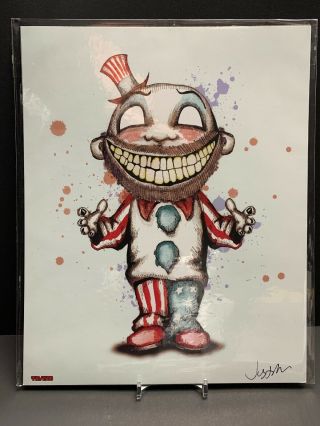 Captain Spaulding Clown Bam Box 8x10 Lvbart Signed Art Print /1500