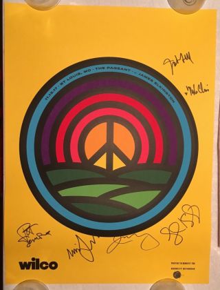 Wilco Poster Band - Signed,  St.  Louis Concert 11/13/2017 Tweedy Numbered Zoca