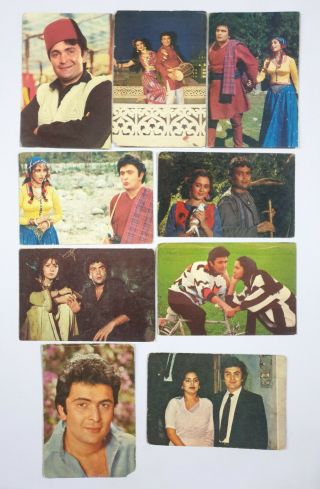 9pc X Bollywood Film Movie Postcard Rishi Kapoor - All Different