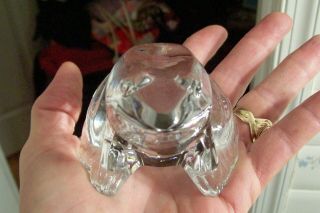 baccarat french art glass frog figurine 3
