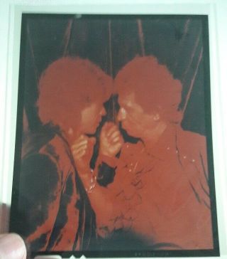 Mick Jagger & Keith Richards - Orig Rare Promo Slide - Transparency 9x9 - Mn -