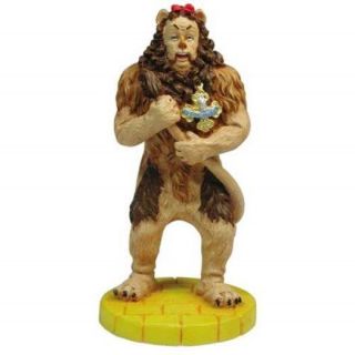 The Wizard Of Oz 3.  25 " Cowardly Lion On Yellow Brick Road Mini Figurine,