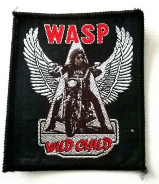Wasp Wild Child Rare Collectable Vintage Patch Metal Rock 1985