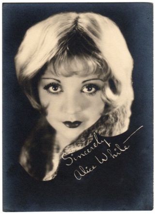 Alice White Vintage 1920s Silent Film Star Actress 5x7 Movie Fan Photo