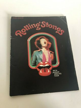 Vtg 1972 The Rolling Stones Mick Jagger And His Tour Photo Book W/ Centerfold