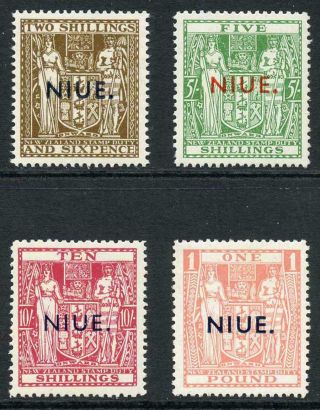 Niue Sg83/86 1945 High Values Set Of 4 U/m