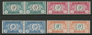 South Africa 1935 George V Silver Jubilee Set Sg 65 - 68 Mnh.