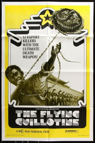 The Flying Guillotine Kuan Tai Chen Kung Fu 1979 1 - Sheet Movie Poster 27 X 41