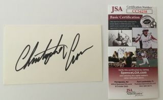 Christopher Cross Signed Autographed 3x5 Card Jsa Certified