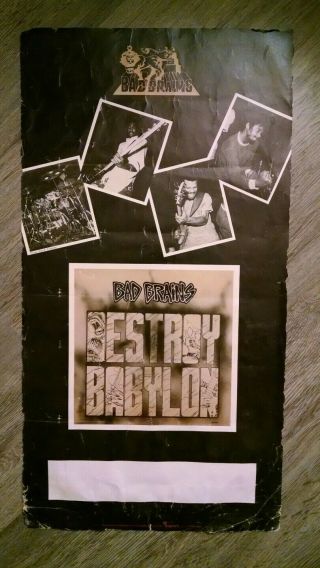 Bad Brains Poster Lp Cro Mags Minor Threat Beastie Boys Misfits Kraut Shirt Nyhc