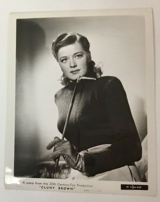 Helen Walker " Cluny Brown " Movie Still Photo 8 X 10” Autograph On Back