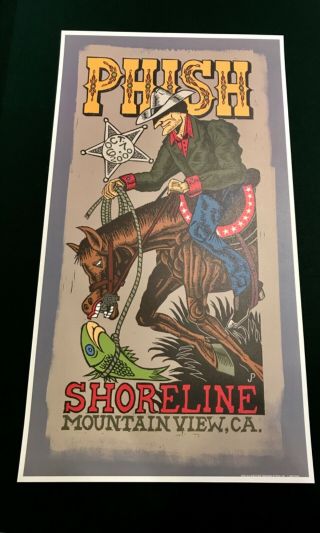 Jim Pollock Shoreline 2000 Phish Print Poster Color Version Very Rare