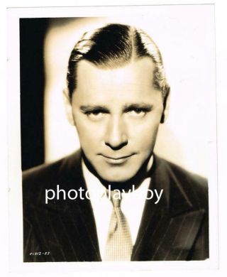 Herbert Marshall Excelled As Suave Hero Or Evil Sob Orig Movie Portrait C.  1930