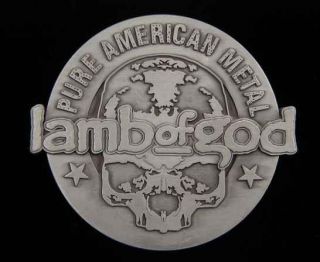 Lamb Of God Pure American Metal Belt Buckle Licensed