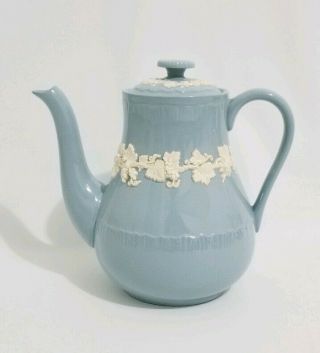 Wedgwood Queensware Blue Tea Pot England