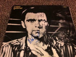 Genesis Peter Gabriel Signed Autographed Record Album Lp