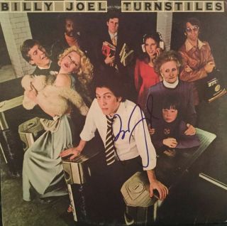 Billy Joel “ Turnstiles “ Hand Signed Autographed Album With