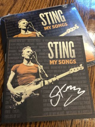 Sting Signed My Songs Cd The Police Autographed