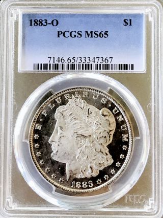 1883 O Morgan Dollar Pcgs Ms65 Stunner Looks Pl Awesome Frosty Cameo Nr 13882
