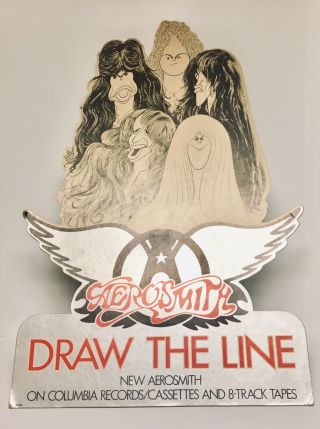 Aerosmith Draw The Line Promo Display Stand Up