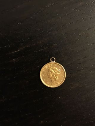 1853 O One Dollar $1 Liberty Dollar Gold Coin 2