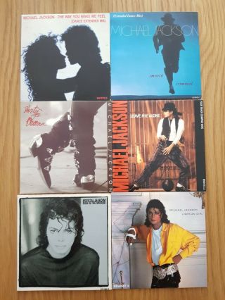 Michael Jackson Rare 6 Uk Card Sleeve Cd Singles