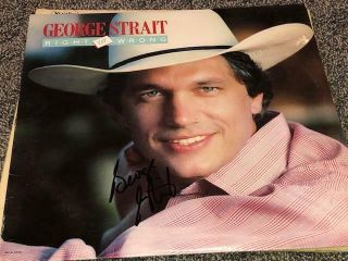 George Strait Autographed Signed Right Or Wrong Record Album Lp