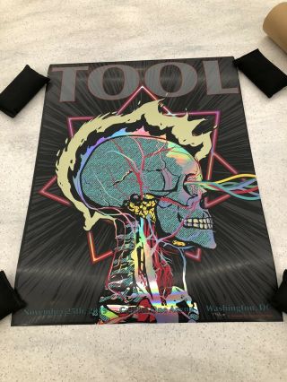 Tool Poster Washington Dc 2019 Concert Tour Limited Edition Foil Holographic