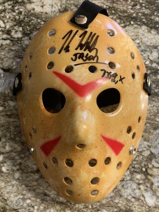 Kane Hodder Signed Jason Mask Friday The 13th Part 7,  8,  9,  X Exact Proof