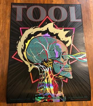 Tool Poster Washington Dc 11/25/19 Concert Tour Limited Edition Holographic 423