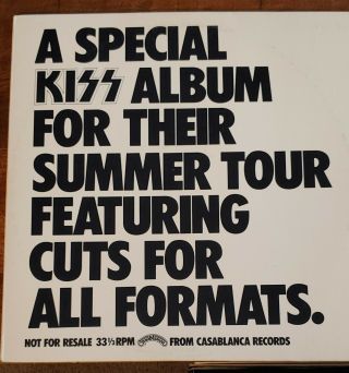 A Special Kiss Album For Their Summer Tour 1976 Promo