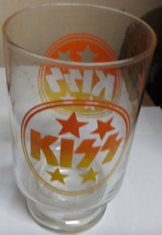 Kiss Rock Band Vintage Large Glass