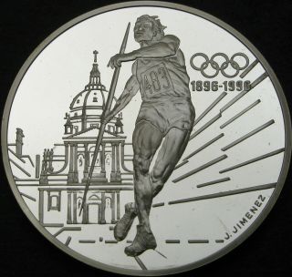 France 100 Francs 1994 Proof - Silver - Olympics - Javelin - 2546 ¤
