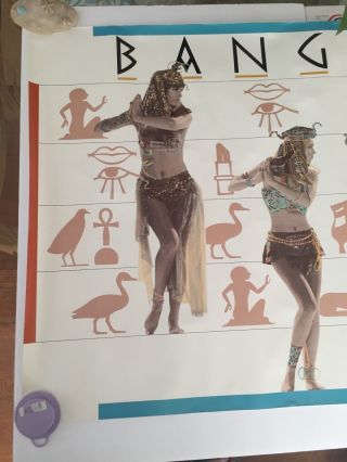 THE BANGLES Walk Like An Egyptian Promo Poster,  1986 2