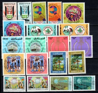 Iraq 1972 - 1973 Selection Of Complete Sets Of Mnh Stamps Unmounted