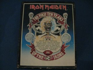 Iron Maiden - The First Ten Years - Massive 10 Cd Box Set Uk Press Collectors Rare