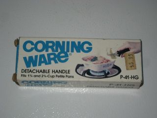 Vtg Corning Ware Petite Pan Detachable / Lock On Handle P - 41 - Hg 70 