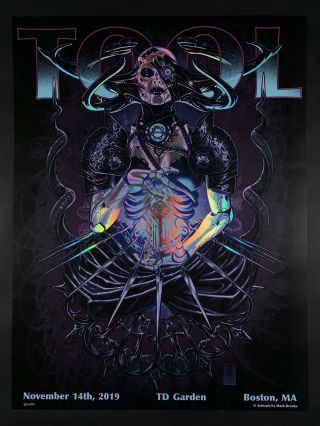 Tool Fear Inoculum Tour Poster Limited Edition Boston Td Garden 11/14/19 286/650