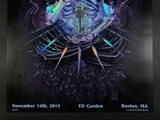 TOOL Fear Inoculum Tour Poster LIMITED EDITION Boston TD Garden 11/14/19 286/650 3