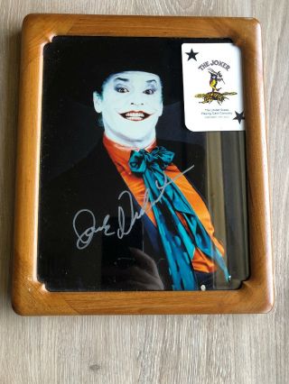 Joker Jack Nicholson Hand Signed 8x10 Autographed Photo Framed W/coa Batman