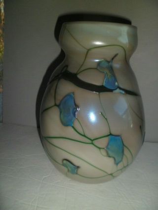Very Early Charles Lotton Vase/lamp Base Signed Dated 1973