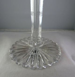 ABP Multi - Sided Stem Tall Compote American Brilliant Cut Glass 3