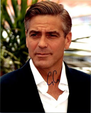 George Clooney Signed 8x10 Picture Autographed Photo